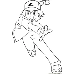 Ash Ketchum Paginas para Colorir