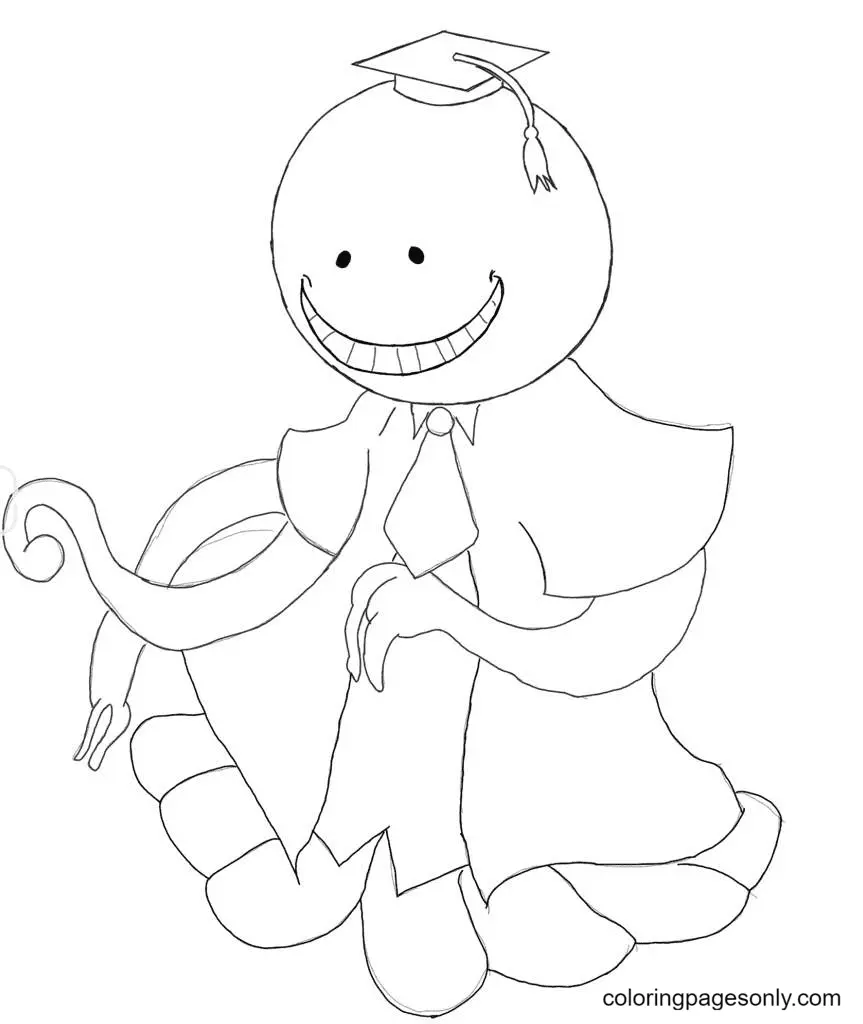 Assassination Classroom Para Colorear 21