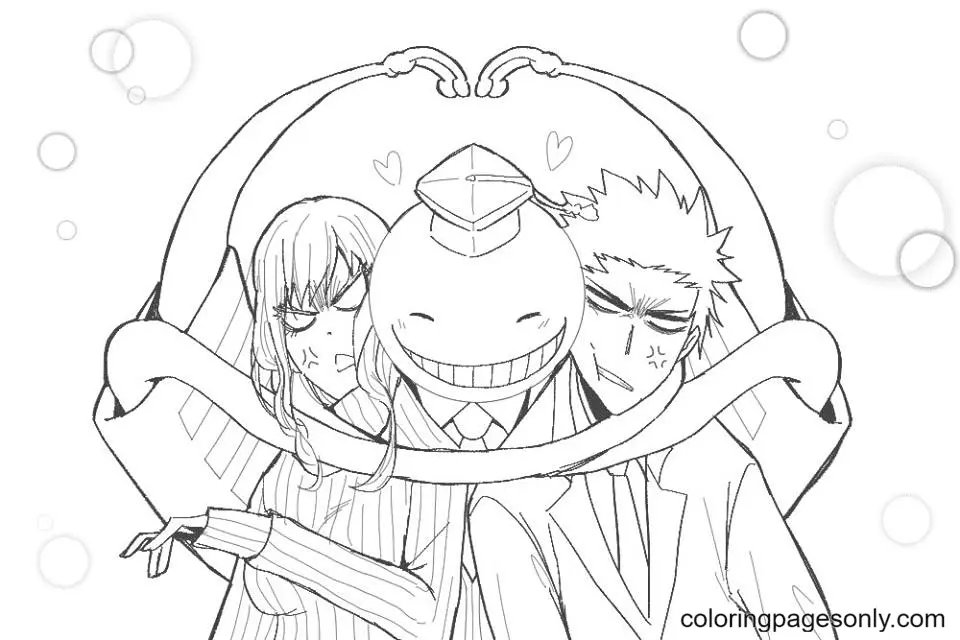 Assassination Classroom Para Colorear 22