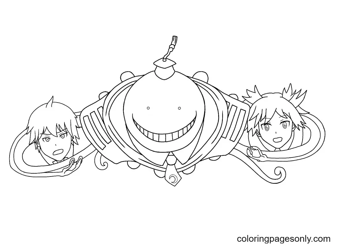 Assassination Classroom Para Colorear 33
