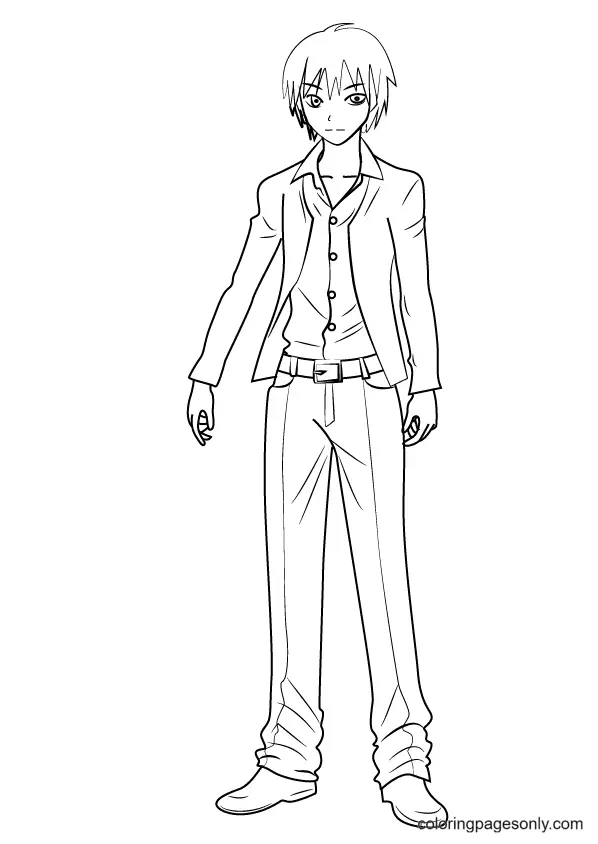 Assassination Classroom Para Colorear 39