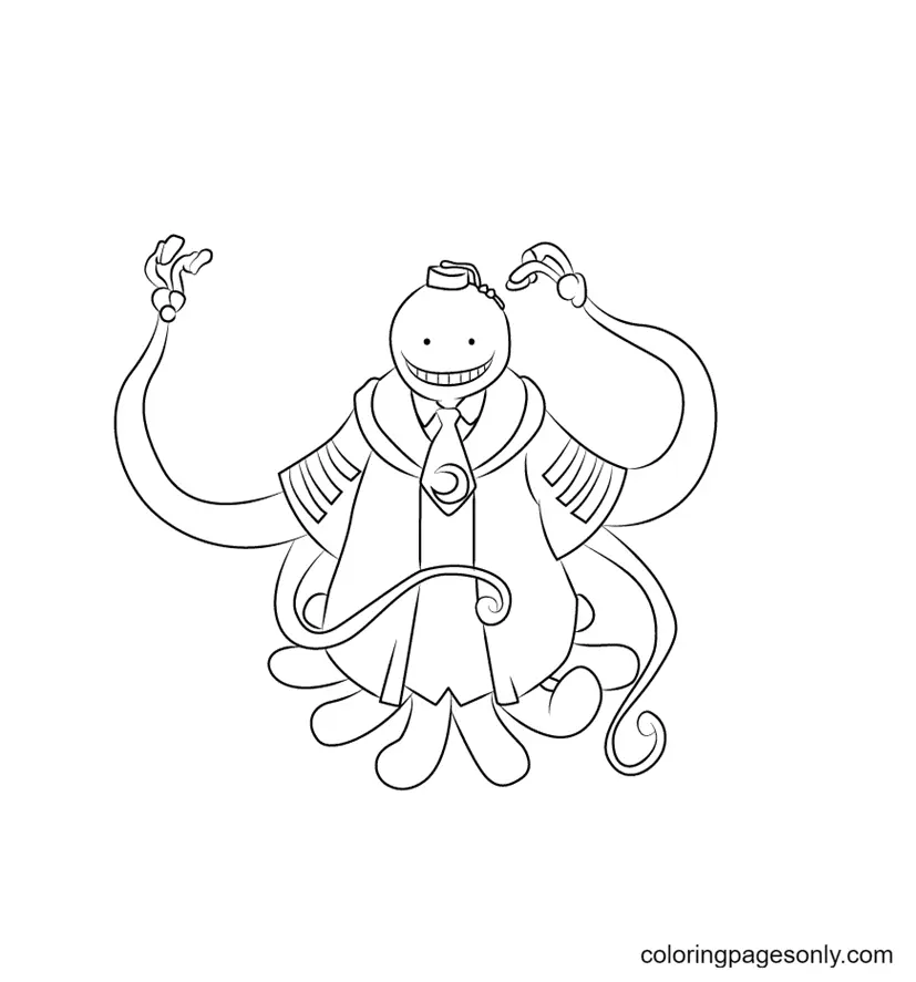 Assassination Classroom Para Colorear 4