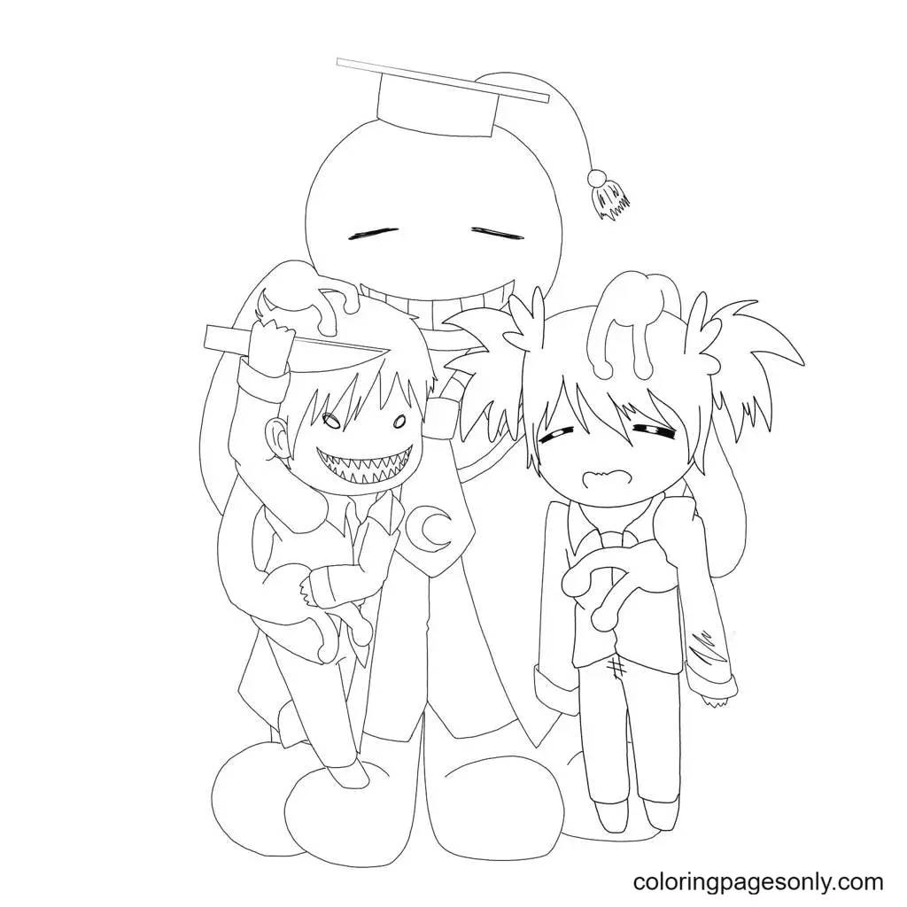 Assassination Classroom Para Colorear 50