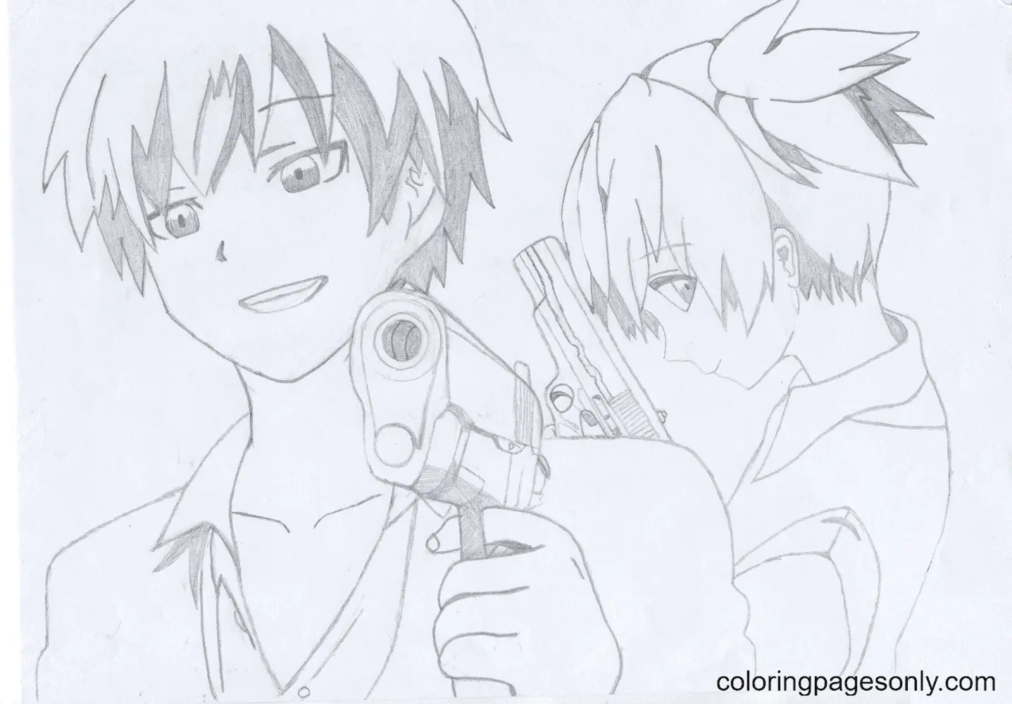 Assassination Classroom Para Colorear 9