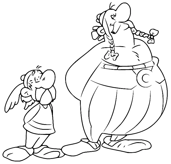 Asterix Coloring Pages 4