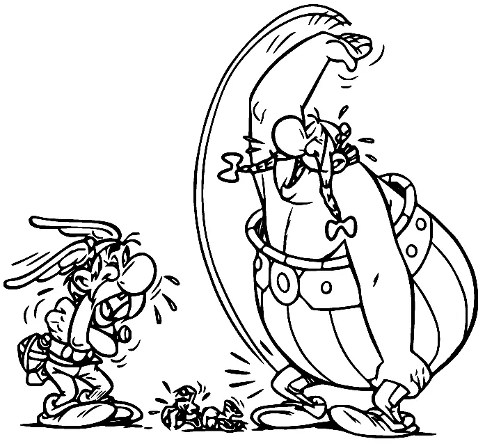Asterix Coloring Pages 7