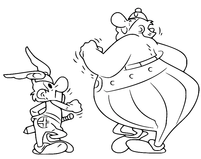 Asterix Coloring Pages 8