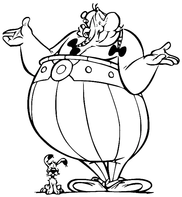 Asterix Coloring Pages 9
