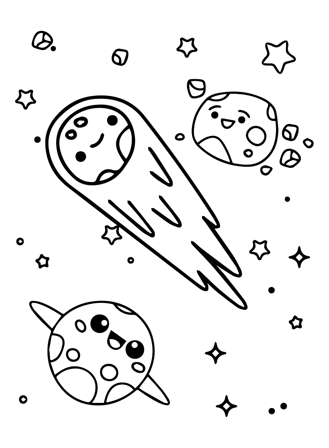 Asteroid Ausmalbilder 1