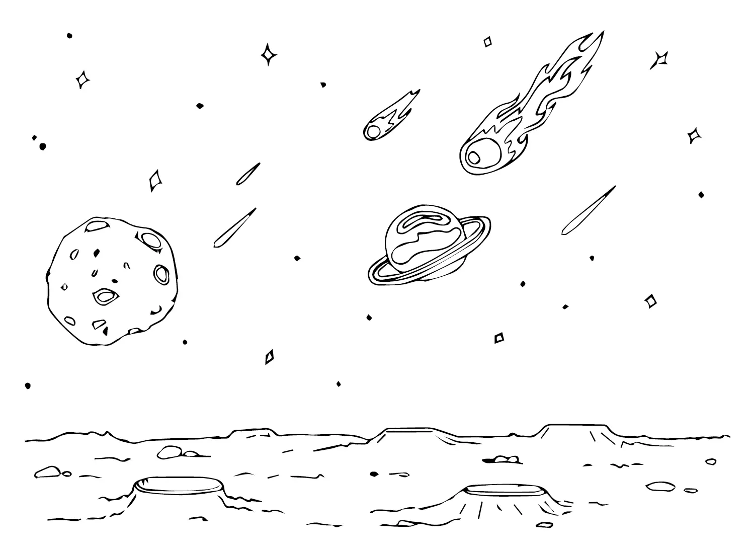 Asteroid Ausmalbilder 5
