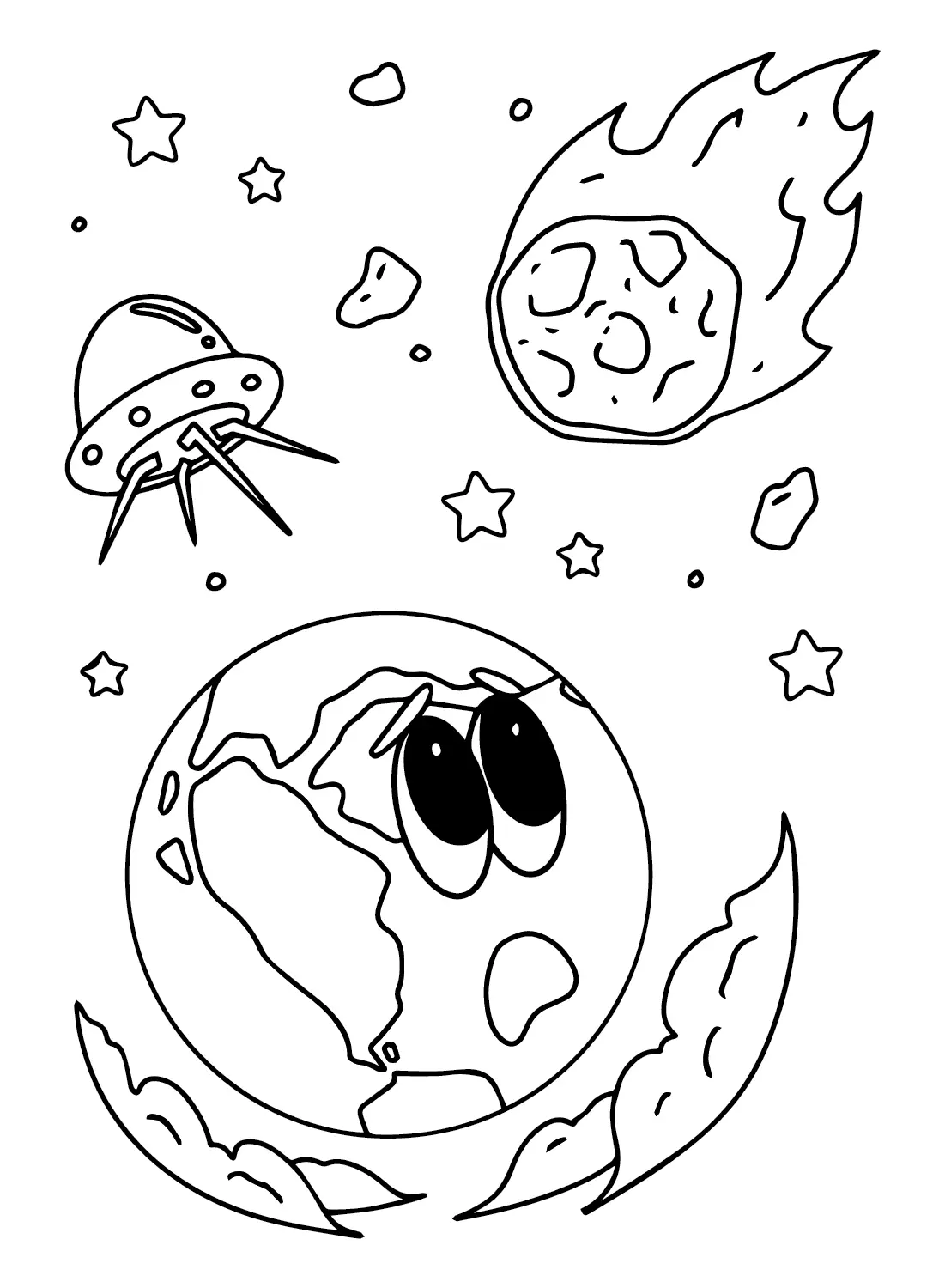 Asteroid Ausmalbilder 6