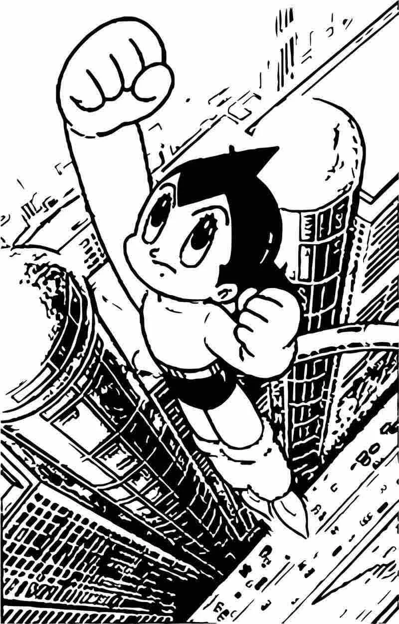 Astro Boy Para Colorear 35