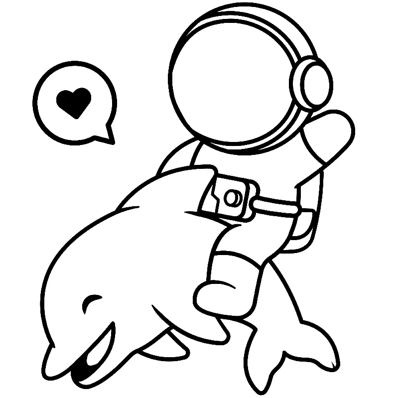 Astronaut Coloring Pages 17