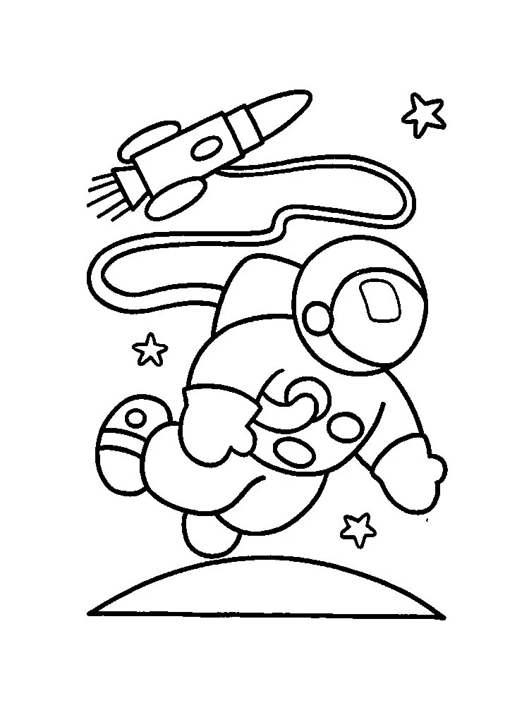 Astronaut Coloring Pages 18