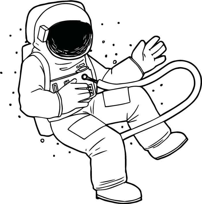 Astronaut Coloring Pages 22