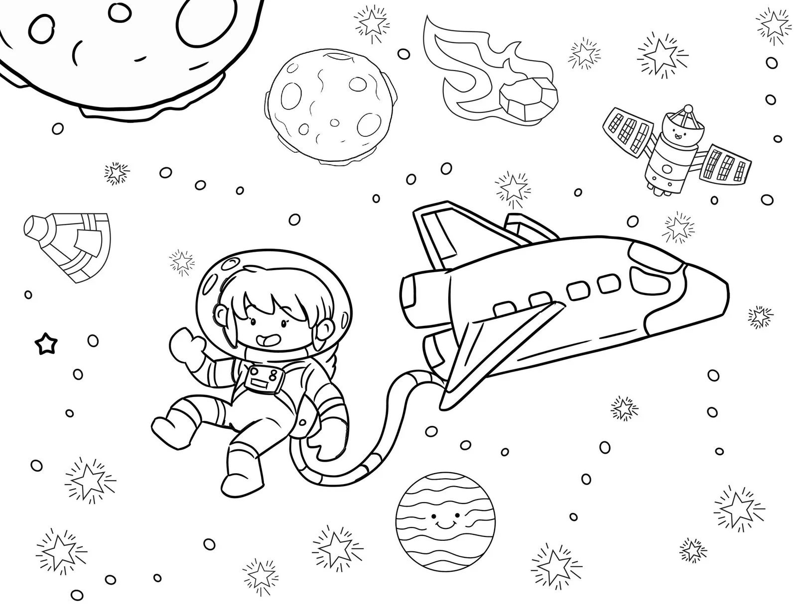 Astronaut Coloring Pages 26