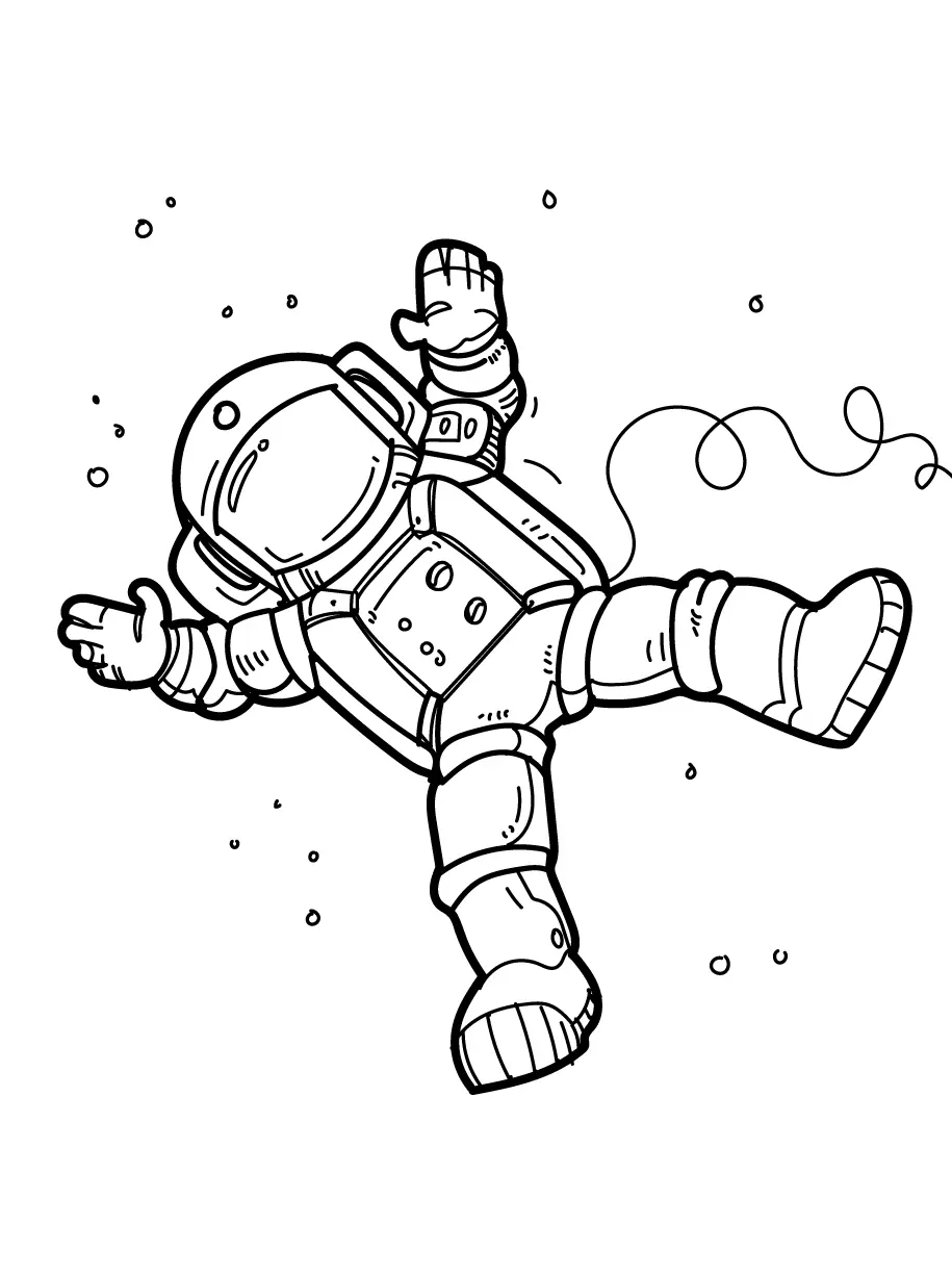 Astronaut Coloring Pages 27