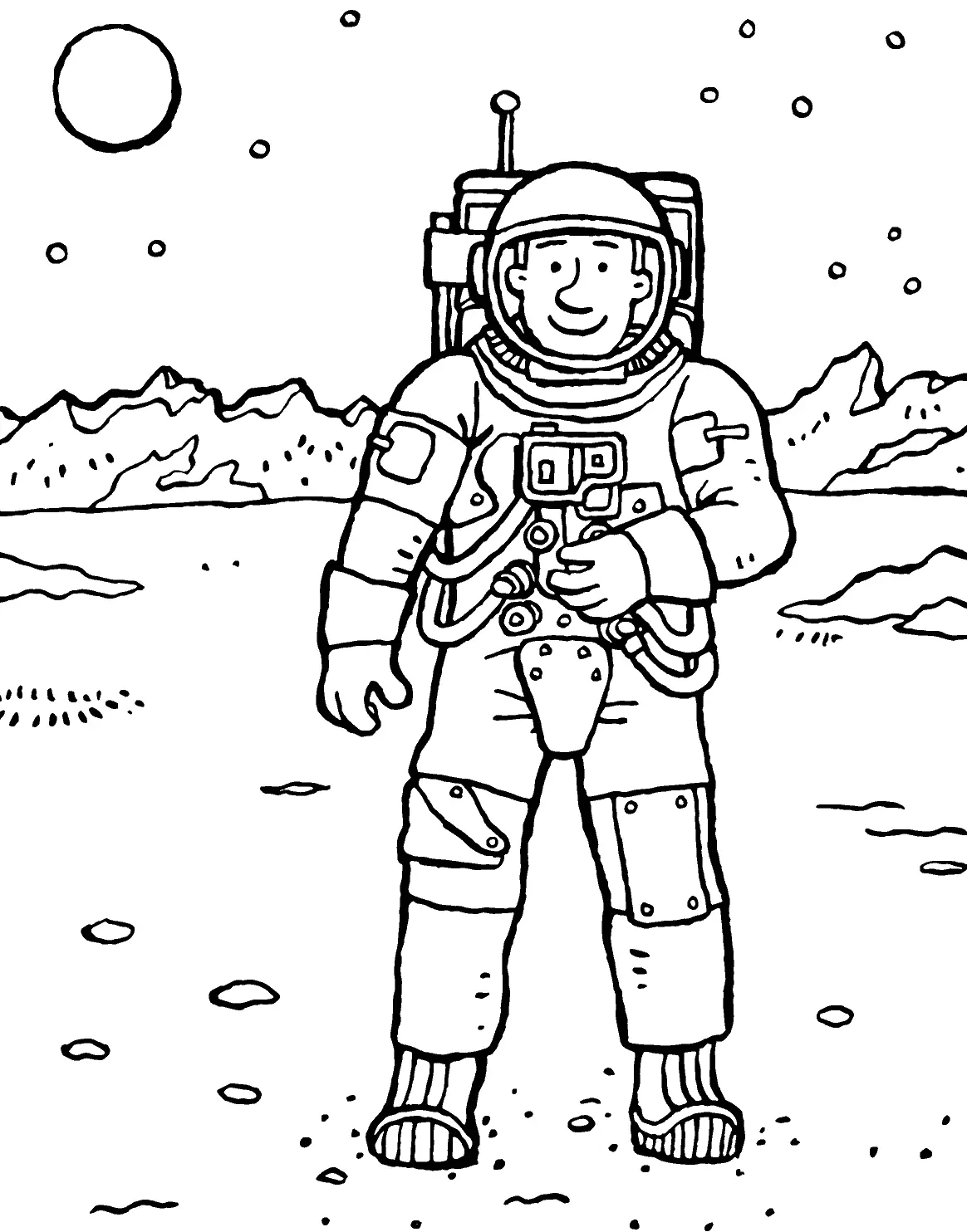 Astronaut Coloring Pages 29