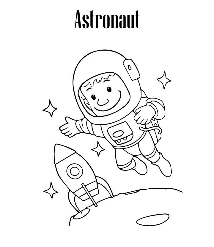 Astronaut Coloring Pages 36