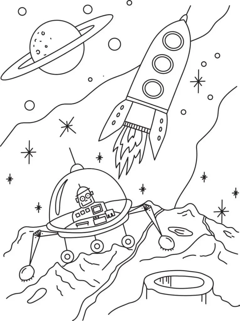 Astronaut Coloring Pages 38