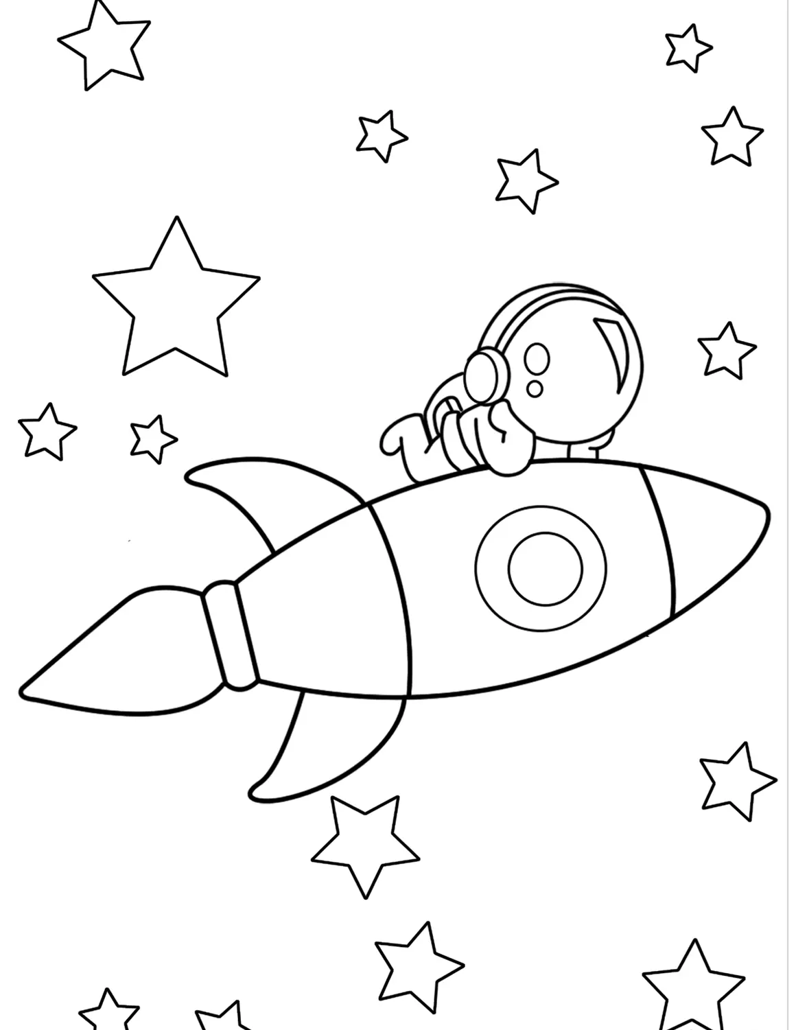 Astronaut Coloring Pages 43