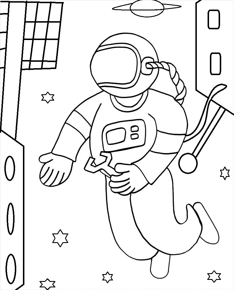 Astronaut Coloring Pages 50