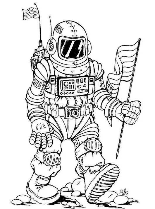 Astronaut Coloring Pages 54