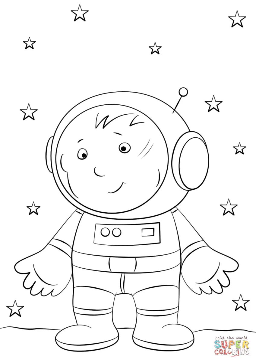 Astronautas Para Colorir 10