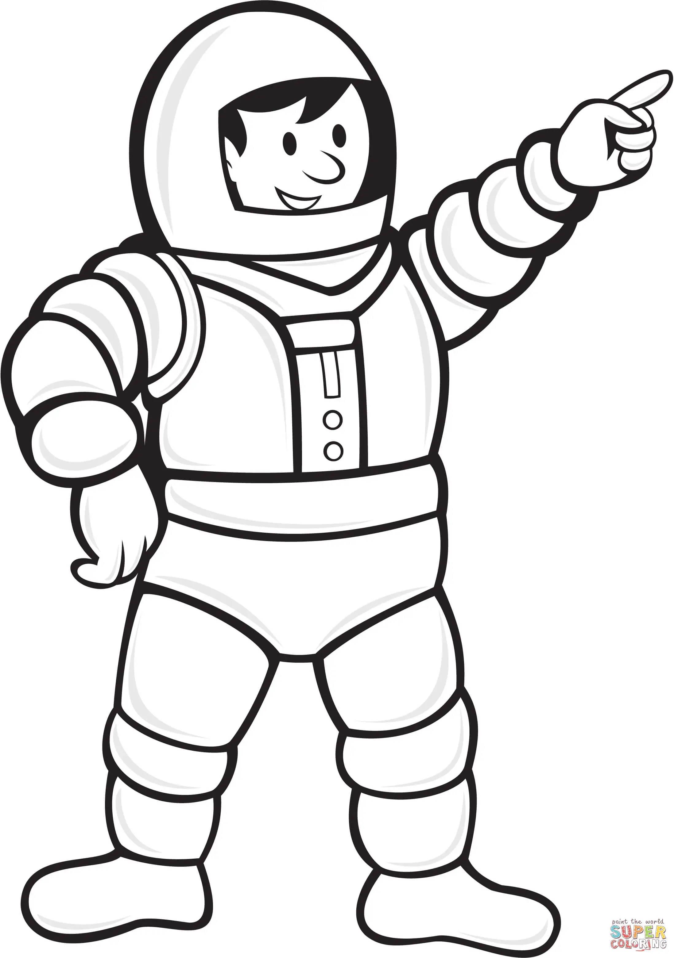 Astronautas Para Colorir 16