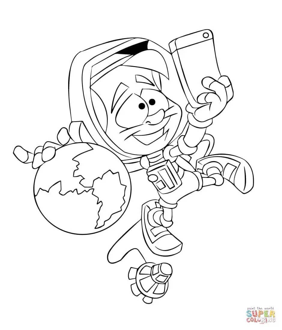 Astronautas Para Colorir 17