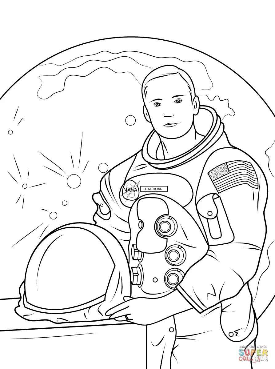 Astronautas Para Colorir 23