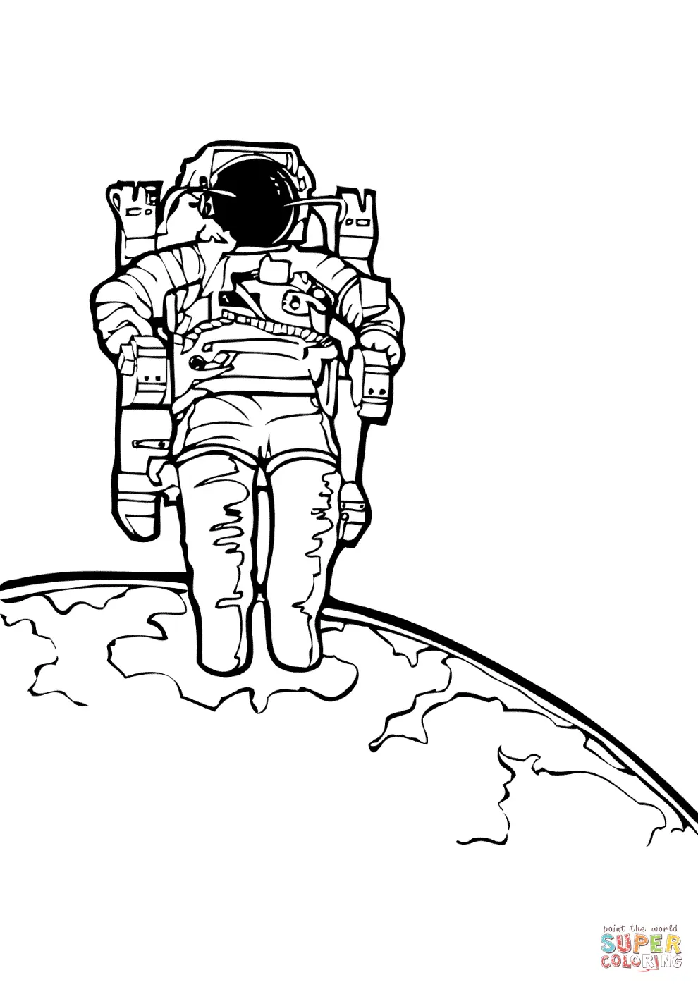 Astronautas Para Colorir 28