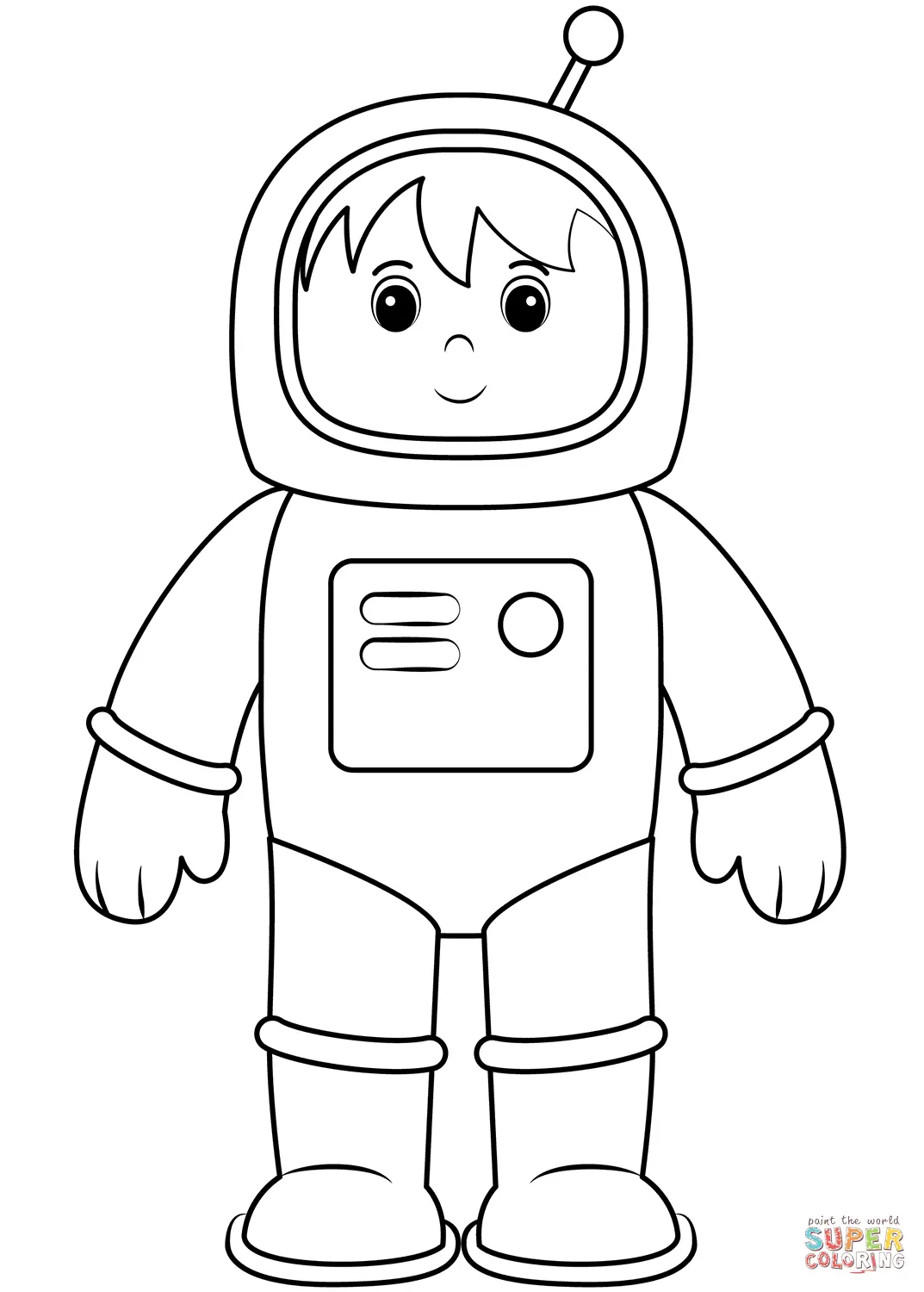Astronautas Para Colorir 3