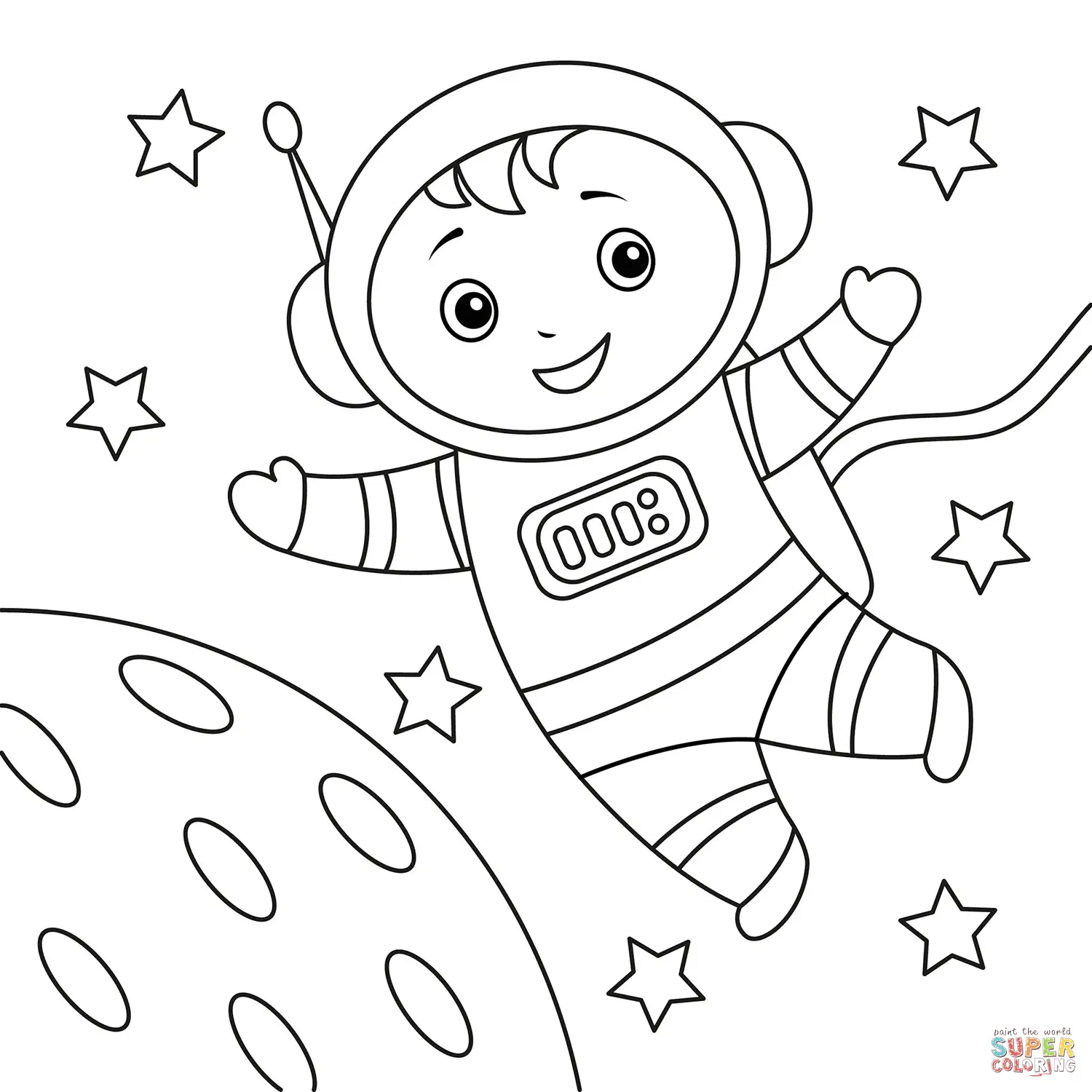 Astronautas Para Colorir 42