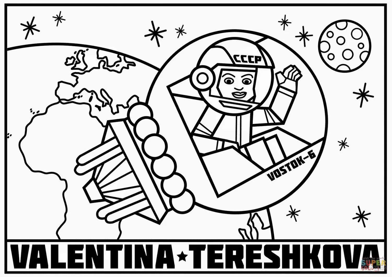 Astronautas Para Colorir 7