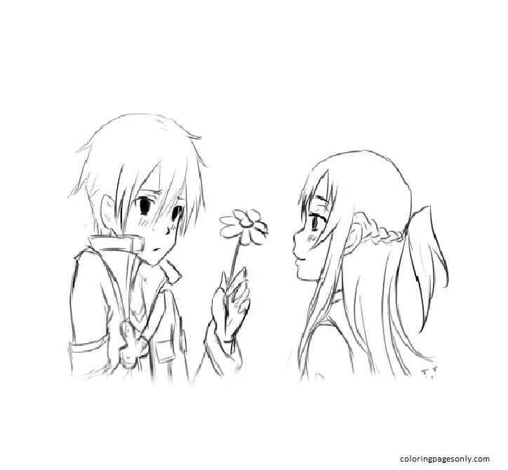Asuna Coloring Pages 11