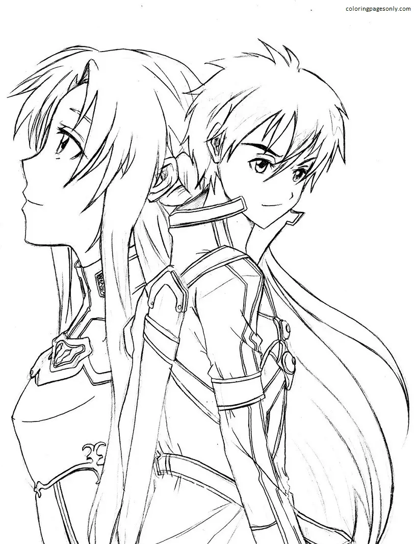 Asuna Coloring Pages 13