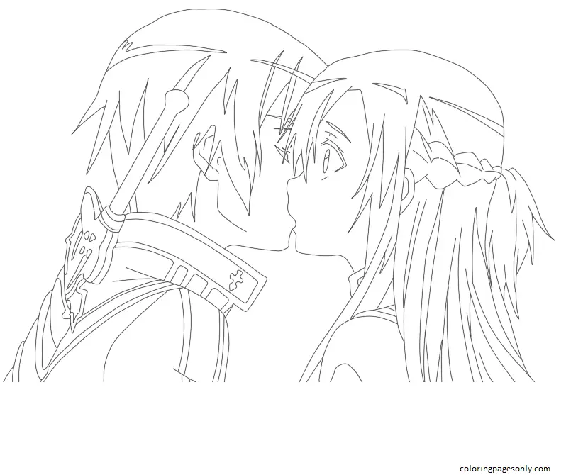 Asuna Coloring Pages 17