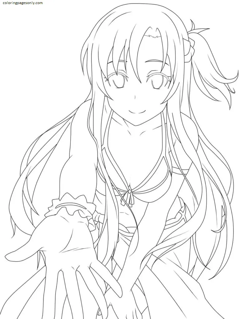 Asuna Coloring Pages 21