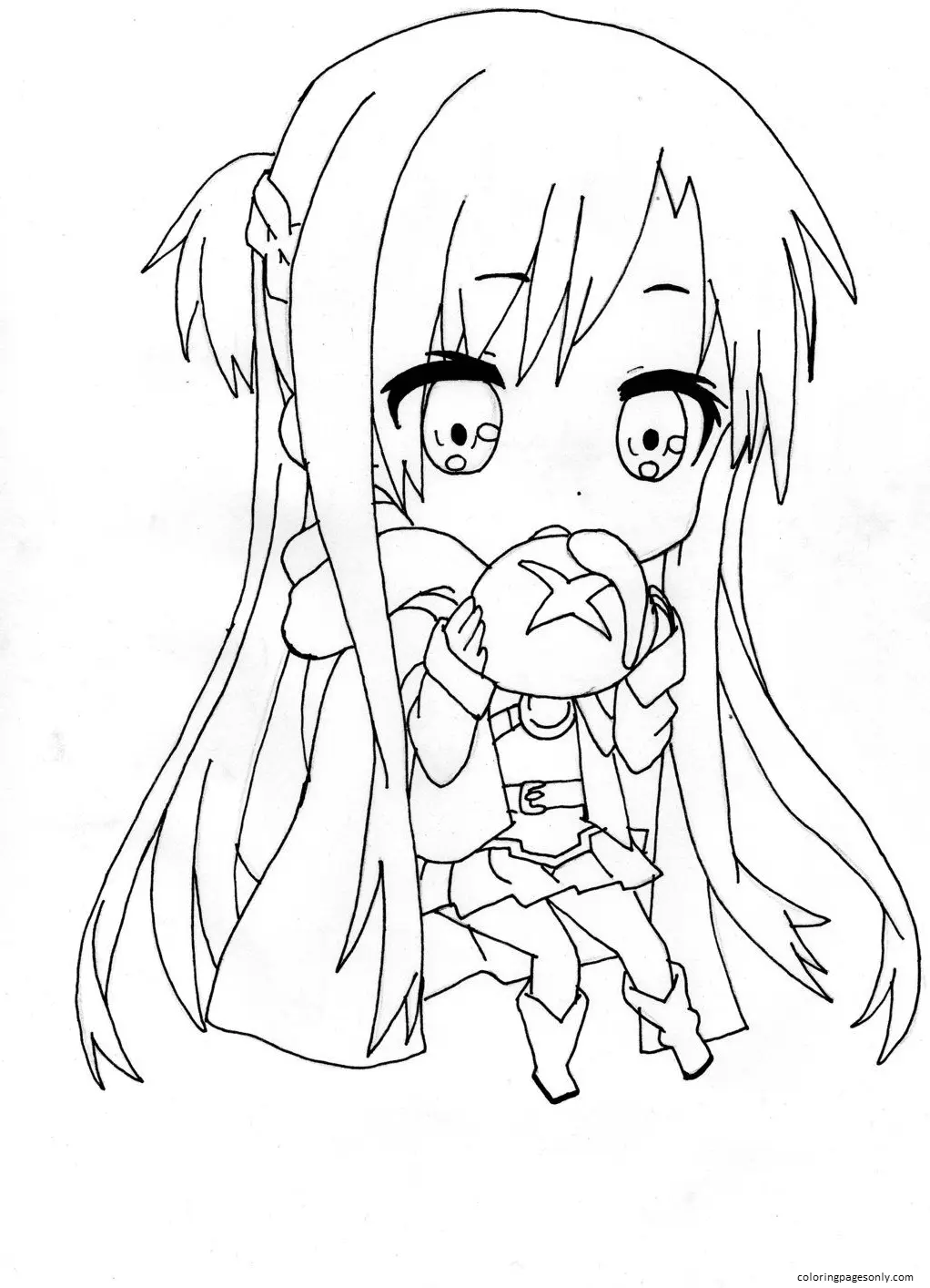 Asuna Coloring Pages 24