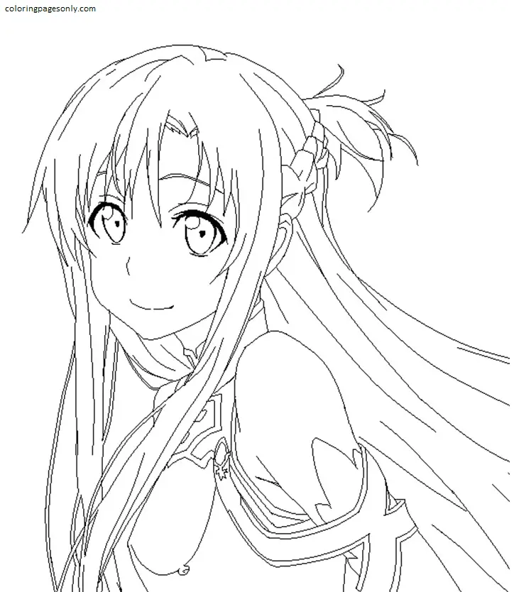 Asuna Coloring Pages 27