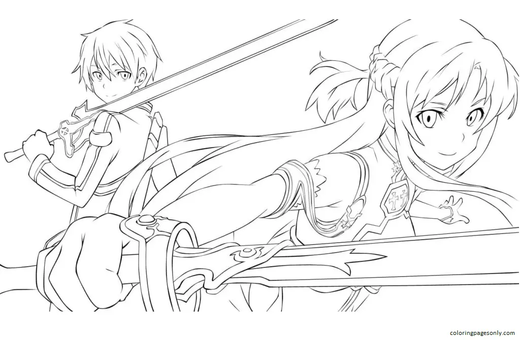 Asuna Coloring Pages 29