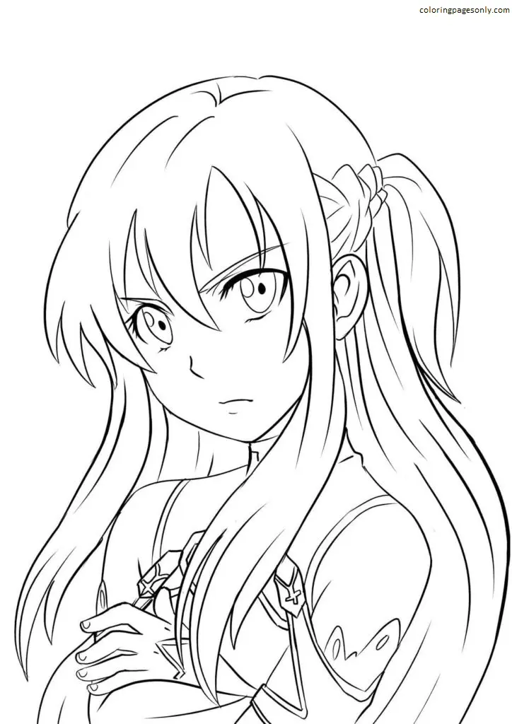 Asuna Coloring Pages 3