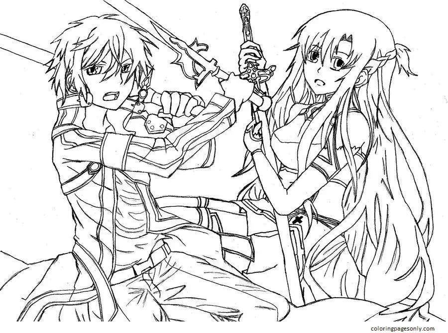 Asuna Coloring Pages 31