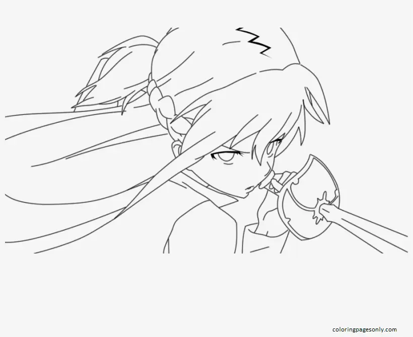 Asuna Coloring Pages 32