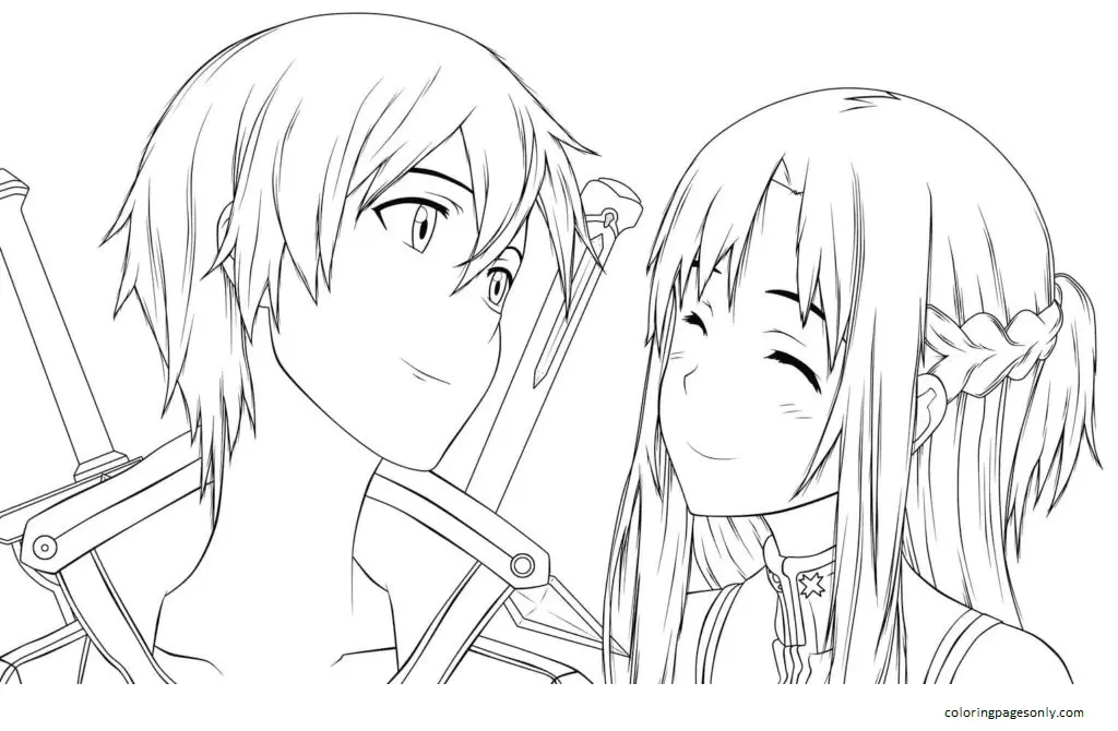 Asuna Coloring Pages 5