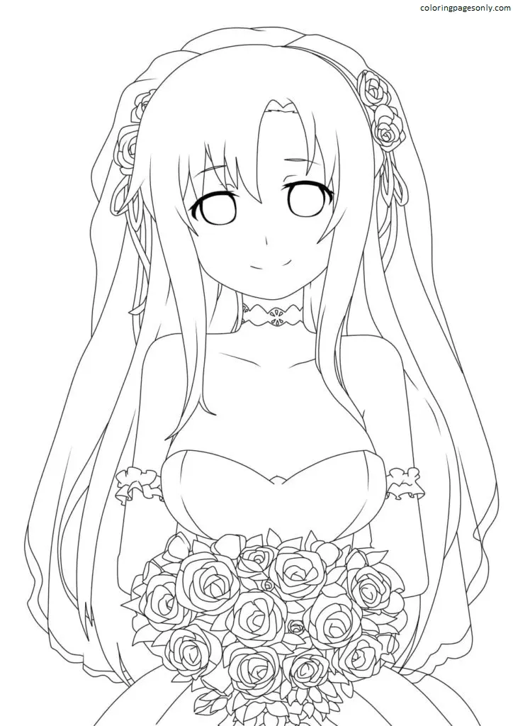 Asuna Coloring Pages 9