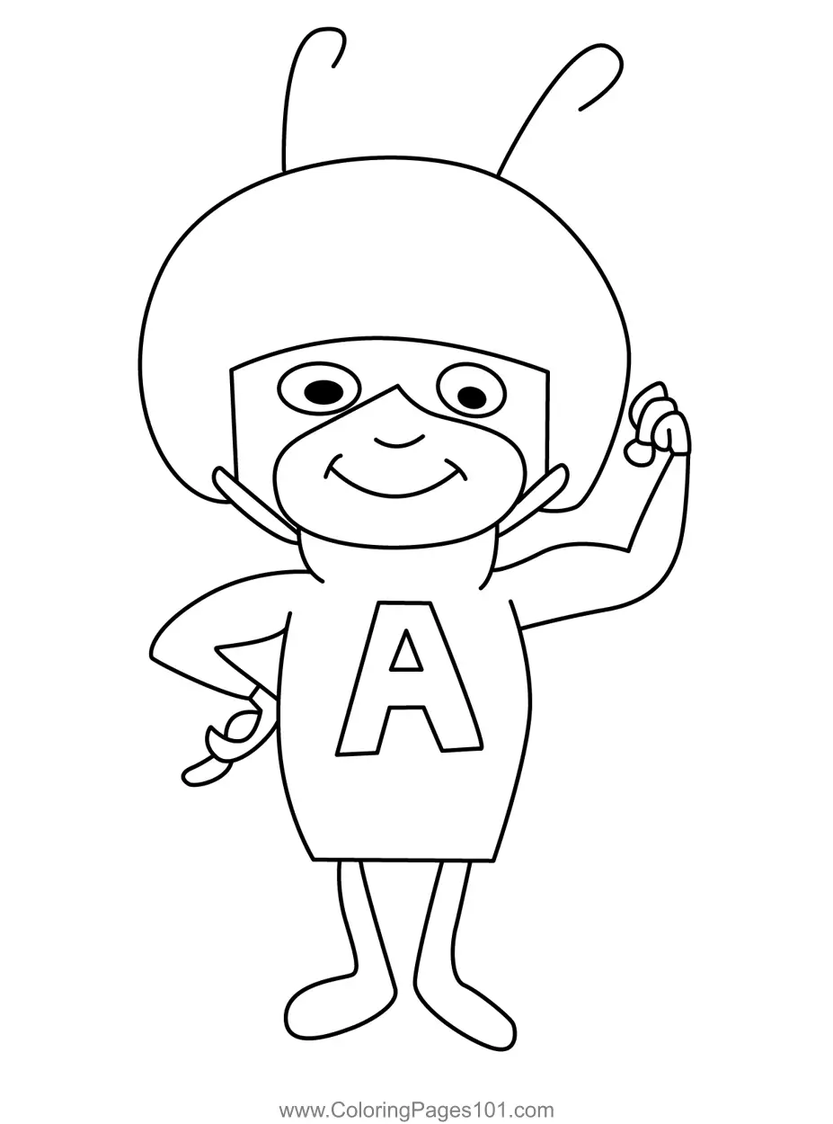 Atom Ant para Colorear
