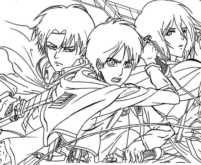 Attack On Titan AOT Ausmalbilder 37