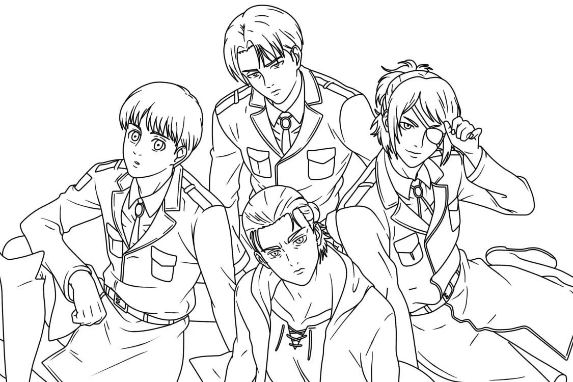 Attack On Titan AOT Ausmalbilder 4